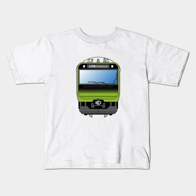 Tokyo Yamanote E235 Train Kids T-Shirt by conform